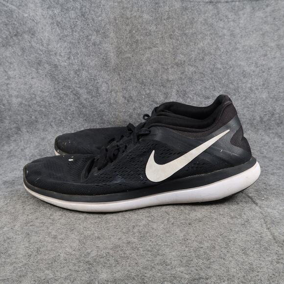 Nike Shoes Mens 12 Athletic Trainer Flex 2015 Run Running Sneakers Casual Black - Picture 4 of 13
